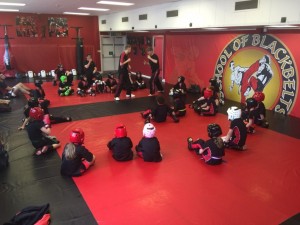 Kids Kickboxing Squad Training